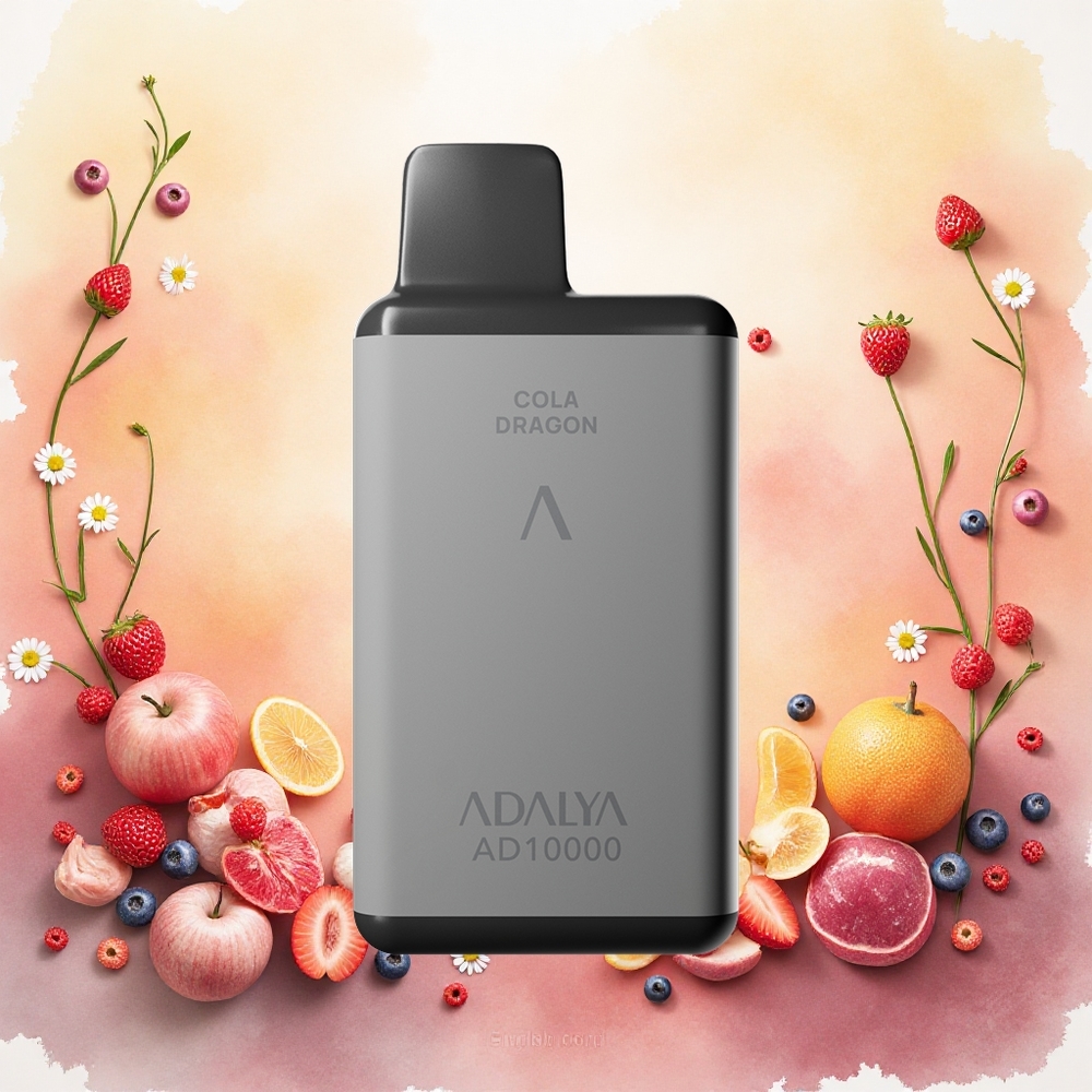 Adalya AD 10000 Puffs Descartável Vape English Lord - Cinza Espacial 14 ml 2 USB-C atacado brasileiro