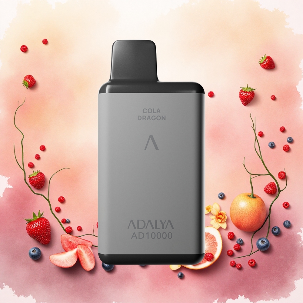 Adalya AD 10000 Puffs Vape Descansável Amor 66 cor cinza espacial atacado brasileiro