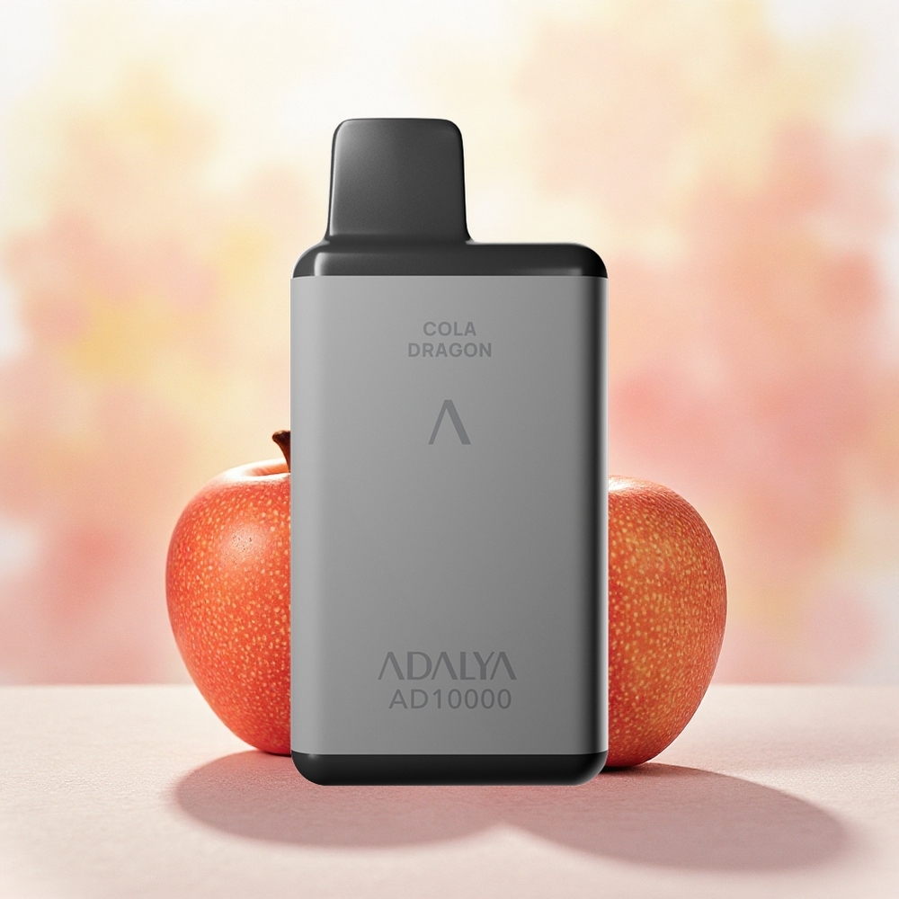 Adalya AD 10000 Puffs Vape Descartável Duas Maçãs atacado brasileiro - Cinza Espacial