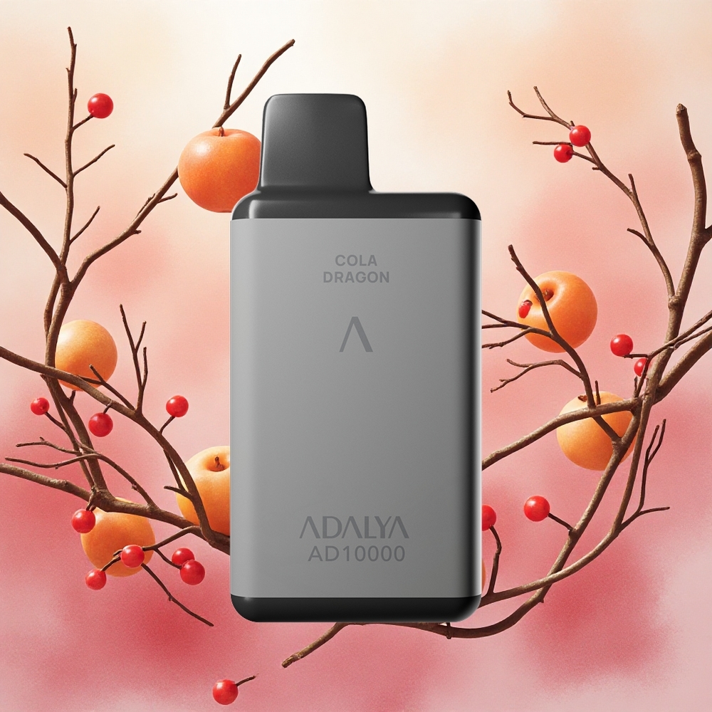 Adalya AD 10000 Puffs Vape Descartável Love 66 Cor Cinza Espacial 14 ml com USB-C e Bateria 650 mAh - Atacado Brasileiro