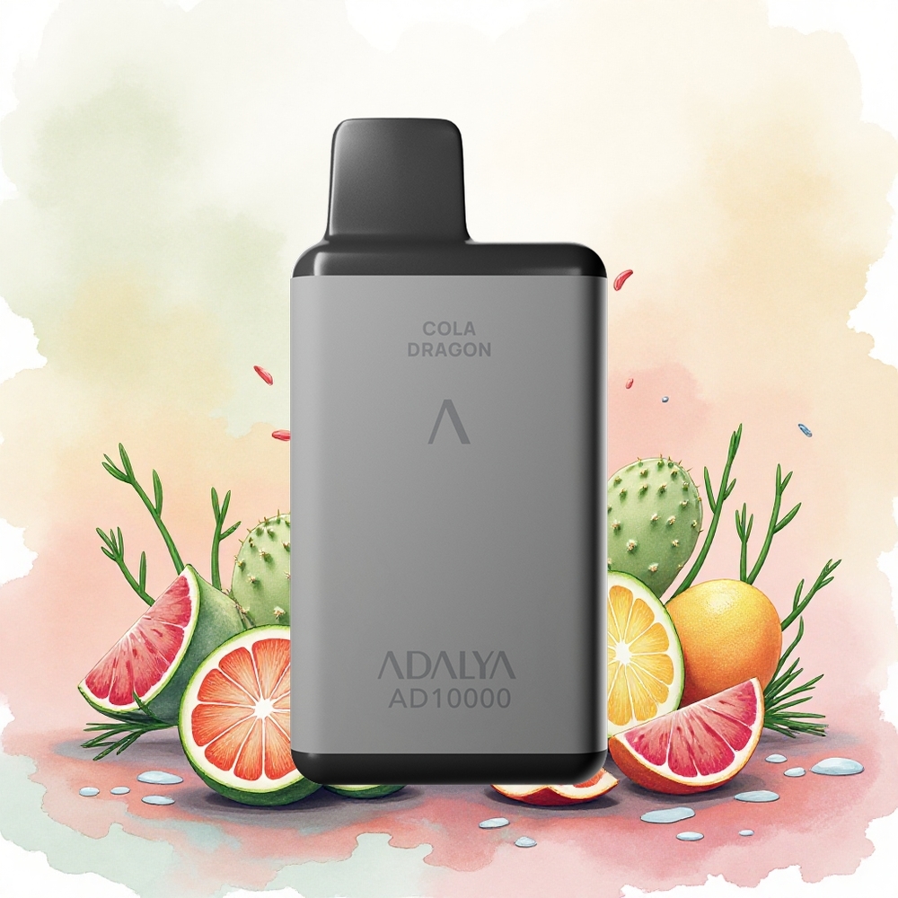Adalya AD 10000 Puffs Vape Descartável Sabor Cacto Splash Cinza Espacial atacado brasileiro
