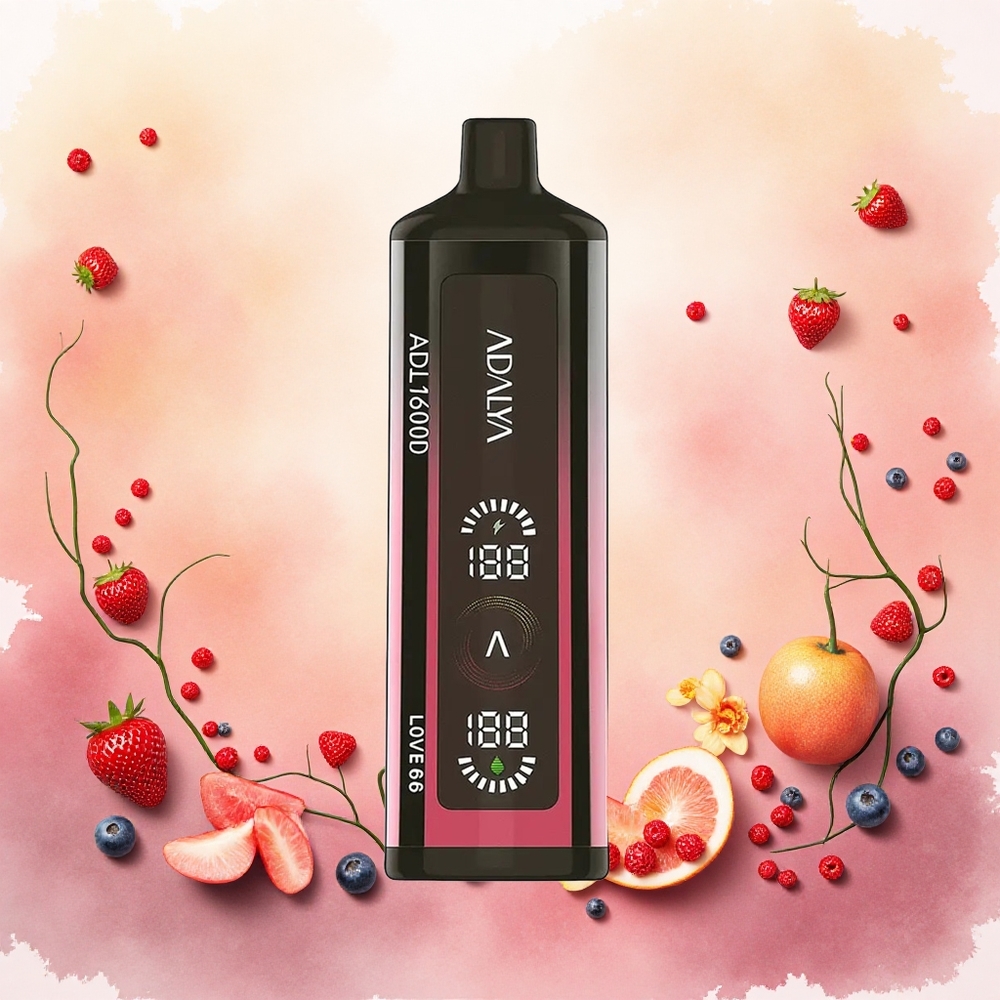 Adalya ADL 16000 PRO Puffs Vape Descartável Amor 66 Gradiente Tricolor atacado brasileiro