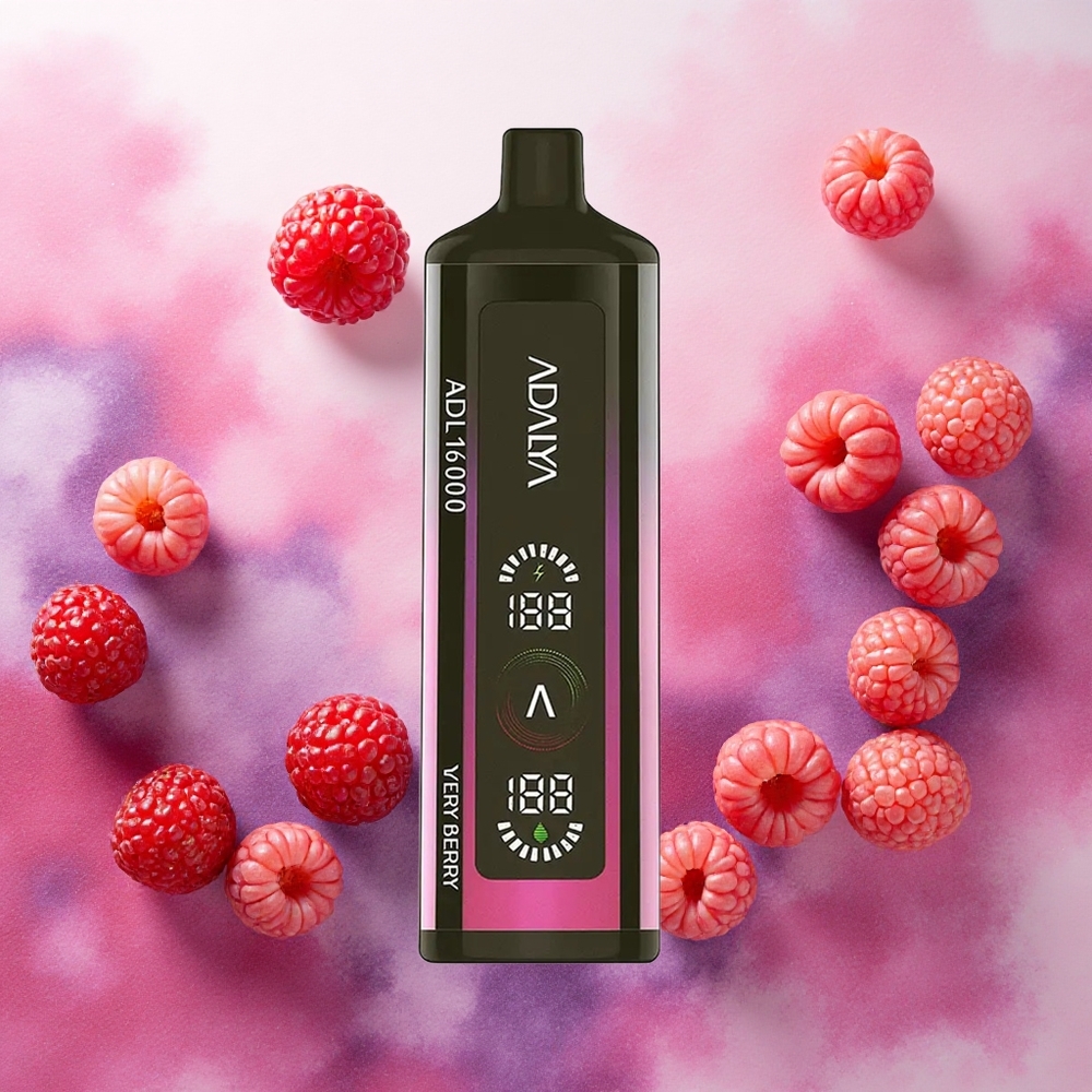 Adalya ADL 16000 PRO Puffs Vape Descartável Frutas Silvestres Tela Digital e USB-C Recarregável atacado brasileiro