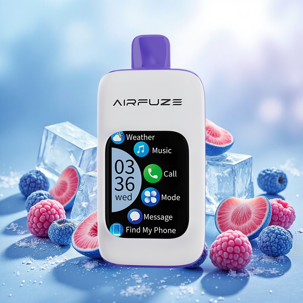AirFuze Smart 30000 Puffs Disposable Vape Blue Framboesa Gelo atacado brasileiro