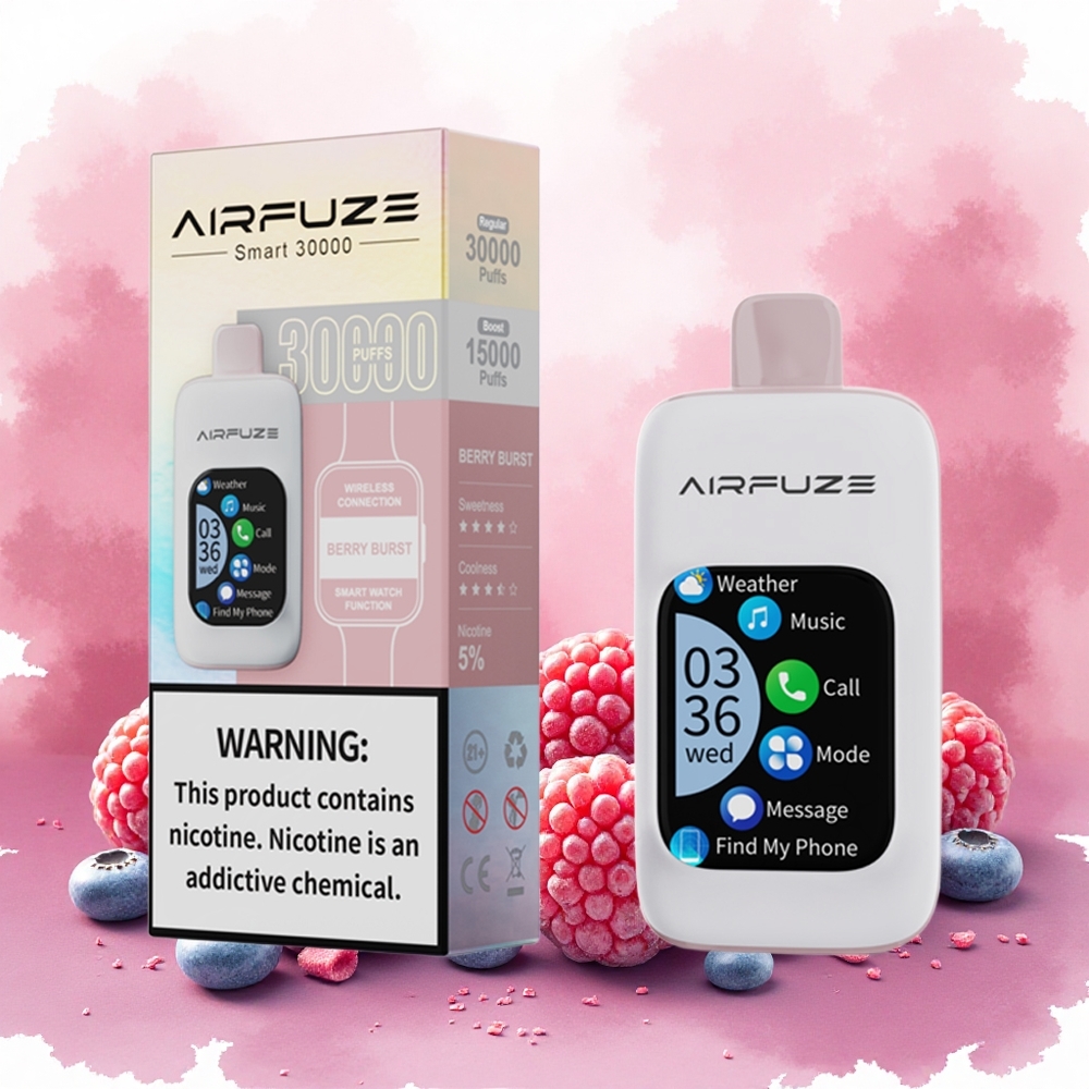 AirFuze Smart 30000 Puffs Disposable Vape Explosão de Frutas Vermelhas atacado brasileiro
