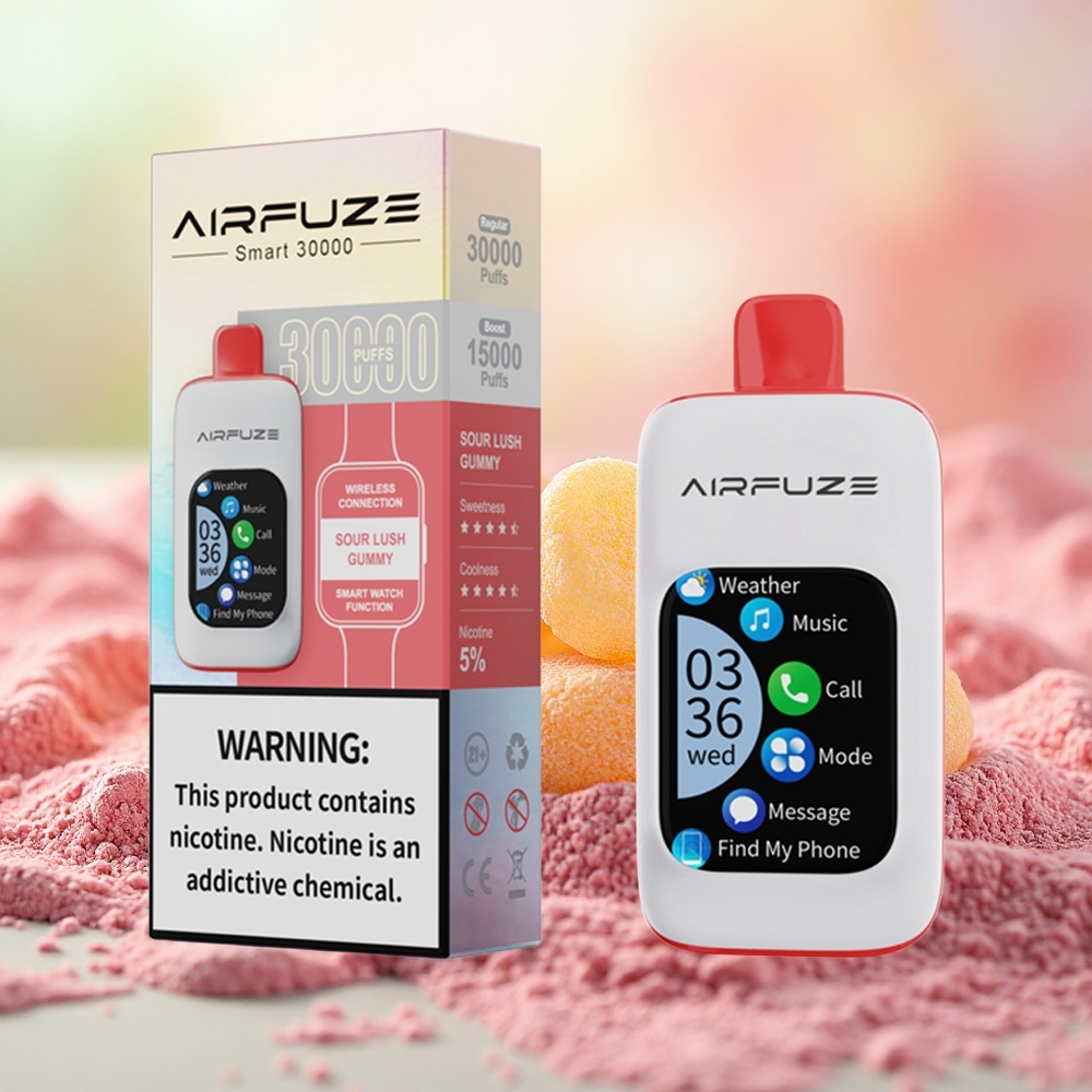 AirFuze Smart 30000 Puffs Disposable Vape Goma Azeda Deliciosa atacado brasileiro