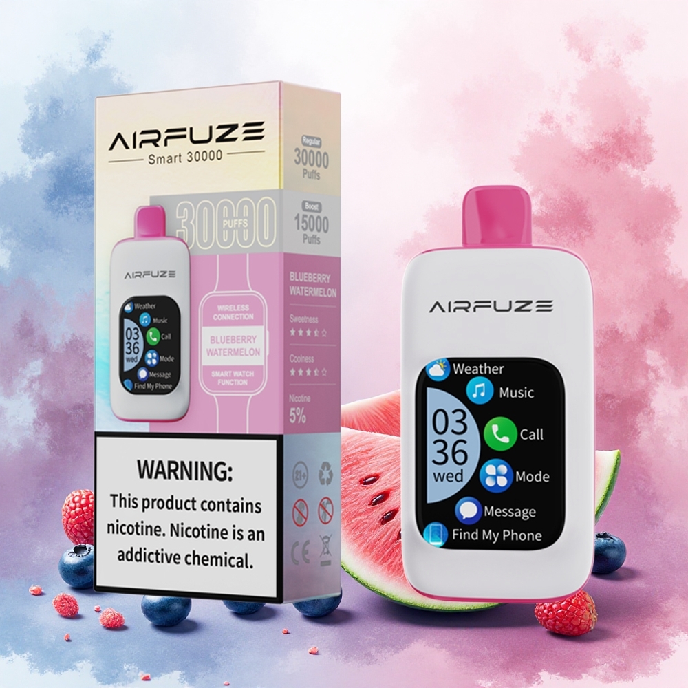 AirFuze Smart 30000 Puffs Disposable Vape Mirtilo Melancia atacado brasileiro