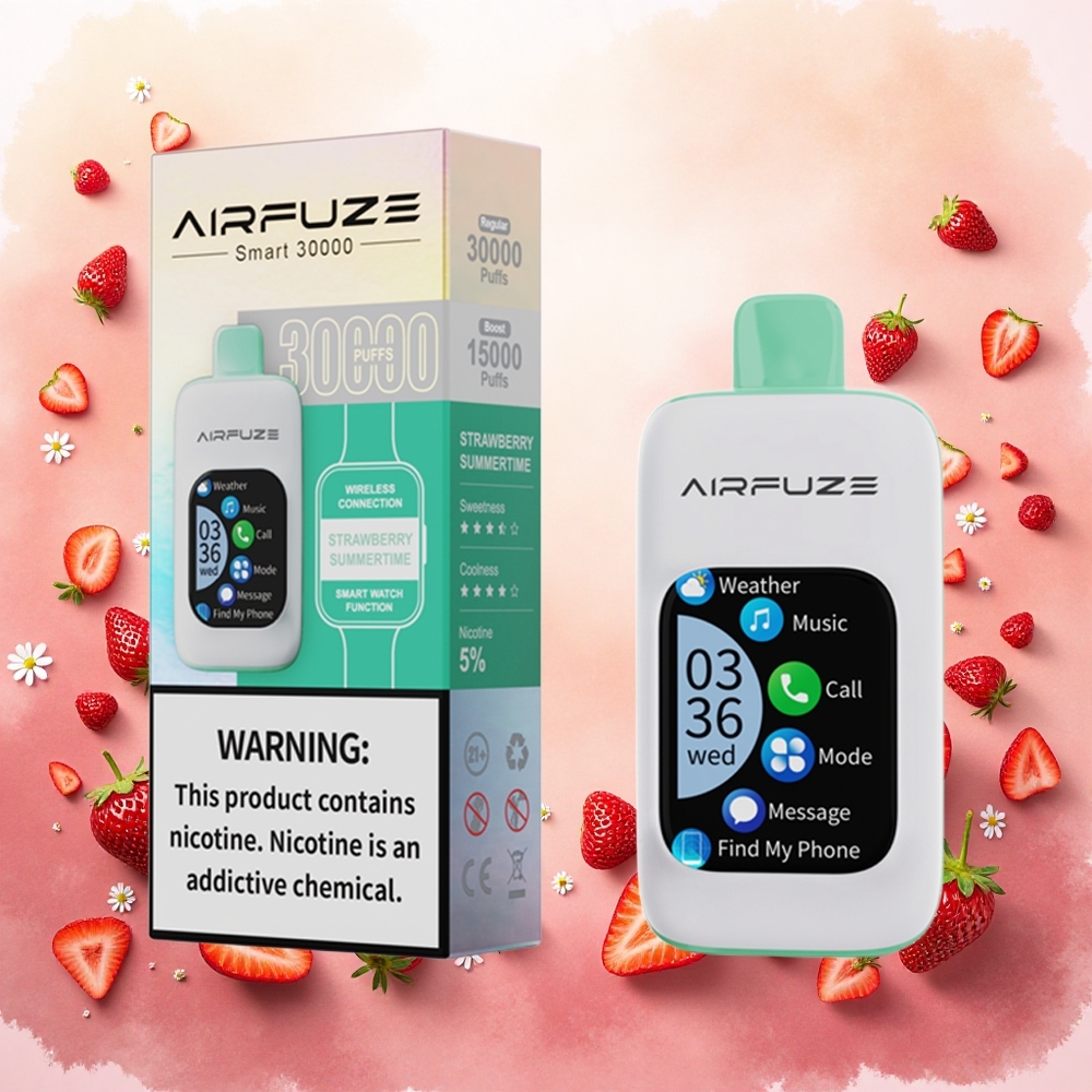 AirFuze Smart 30000 Puffs Disposable Vape Morango Verão atacado brasileiro