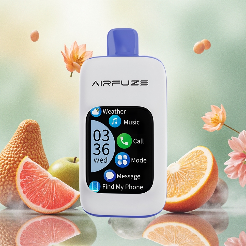 AirFuze Smart 30000 Puffs Vape Descartável Menta Miami com Tela TFT 201 e Bateria 900mAh - Atacado Brasileiro