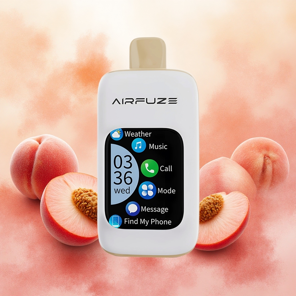 AirFuze Smart Pro 40000 Puffs Descartável Pêssego Suculento com Bateria Recarregável 900mAh e 20ML - Atacado Brasileiro