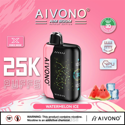 Aivono AIM BOOM 25000 gelo de melancia 086J353 - Aivono Vape