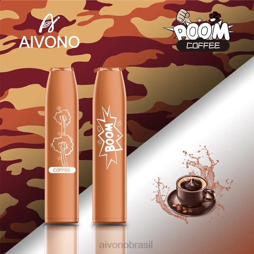 Aivono AIM BOOM 600 café 086J356 - Vape Aivono Brasil