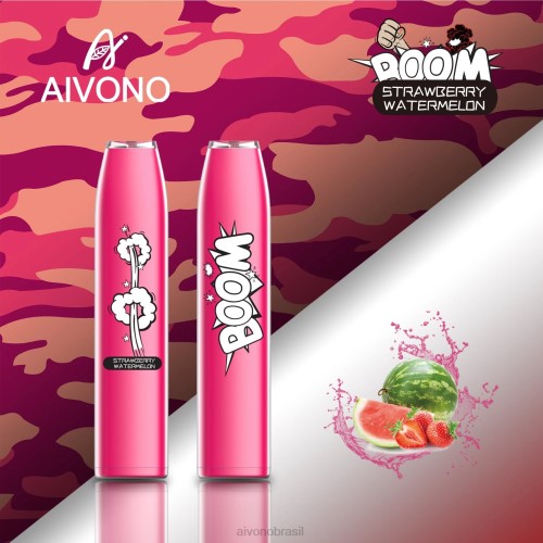 Aivono AIM BOOM 600 melancia morango 086J364 - Vape Aivono Brasil