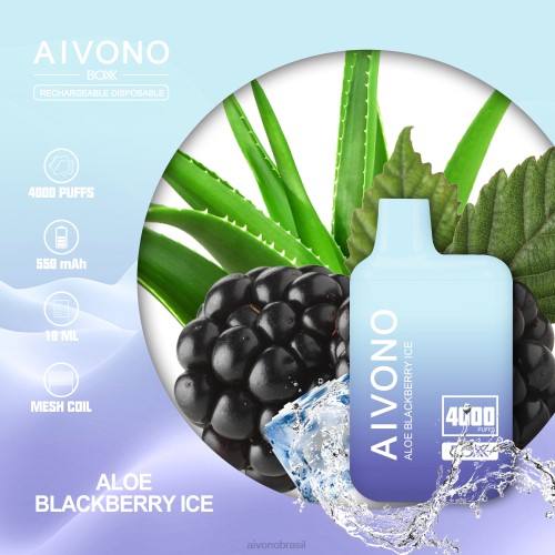 Aivono AIM BOXX 4000 gelo atual de aloe 086J228 - Vape Aivono Brasil