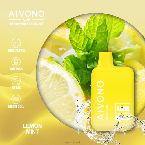 Aivono AIM BOXX 4000 hortelã-limão 086J230 - Aivono Brasil