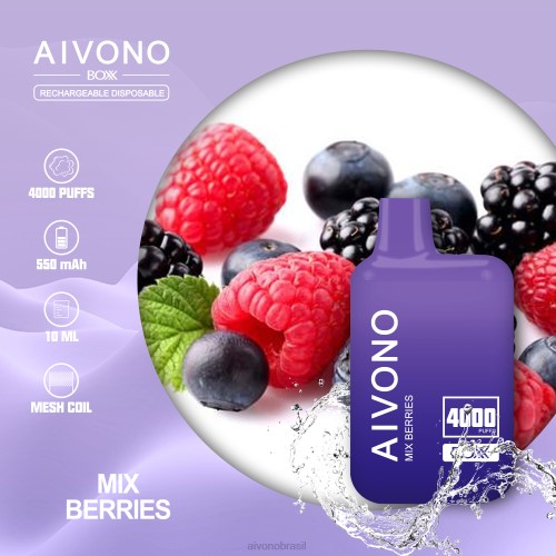 Aivono AIM BOXX 4000 misture frutas 086J215 - Aivono Vape Brasil