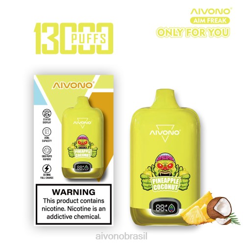 Aivono AIM FREAK 13000 coco abacaxi 086J248 - Vape Aivono Brasil