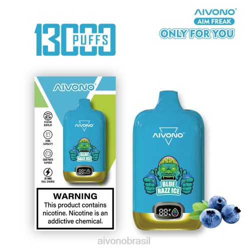 Aivono AIM FREAK 13000 gelo azul 086J242 - Aivono Brasil