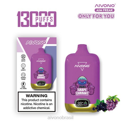 Aivono AIM FREAK 13000 groselha 086J251 - Aivono Vape Brasil