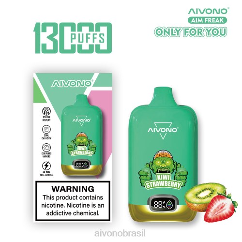 Aivono AIM FREAK 13000 kiwi morango 086J246 - Aivono Brasil
