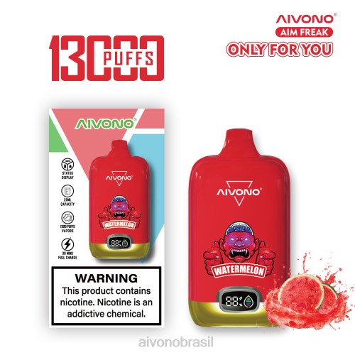 Aivono AIM FREAK 13000 melancia 086J244 - Vape Aivono Brasil