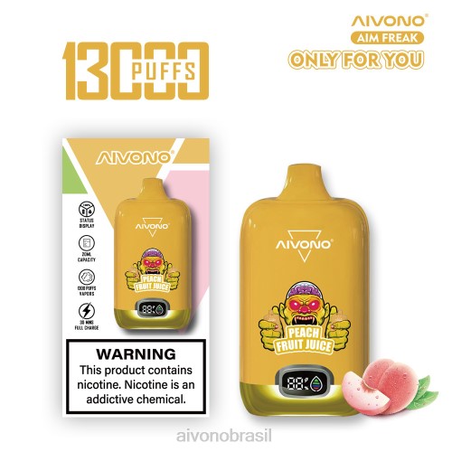 Aivono AIM FREAK 13000 suco de pêssego 086J245 - Aivono Vape