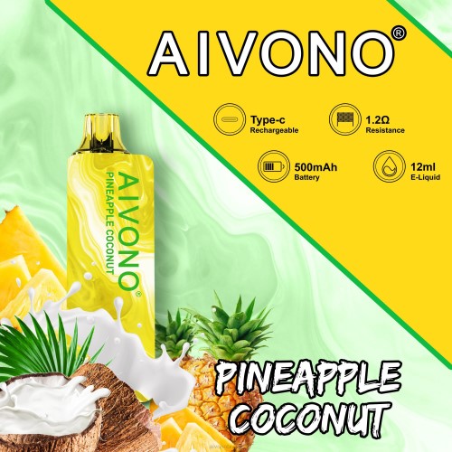 Aivono AIM GUN 7000 coco abacaxi 086J106 - Aivono Brasil