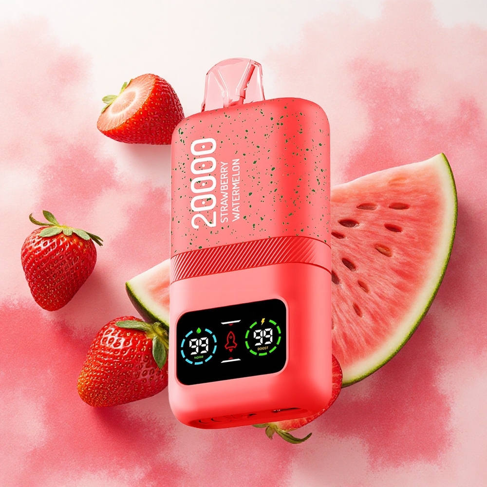 Aivono AIM MAGIC 20000 Puffs Vape Descartável Morango Melancia com 26ml de E-líquido e Bateria Recarregável 600mAh - Atacado Brasileiro