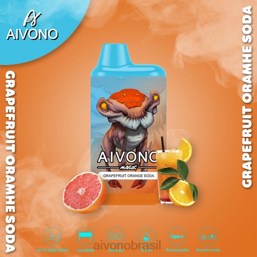 Aivono AIM MAGIC cigarro de caixa de 5800 bocas refrigerante de toranja e laranja 086J101 - Aivono Vape