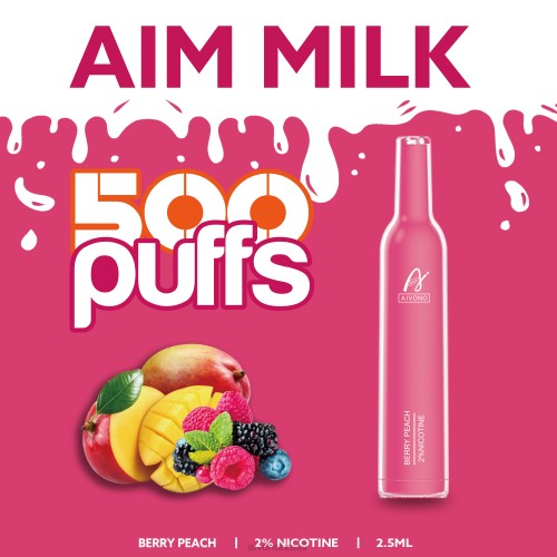 Aivono AIM MILK 500 baga de pêssego 086J273 - Aivono Vape