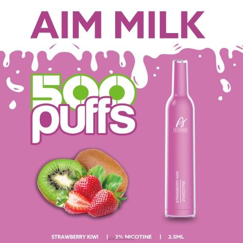 Aivono AIM MILK 500 kiwi morango 086J271 - Aivono Vape Brasil