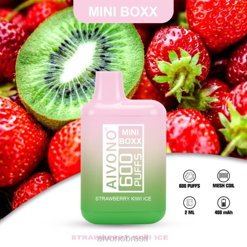 Aivono AIM MINI BOXX 600 gelo de morango e kiwi 086J234 - Aivono Brasil