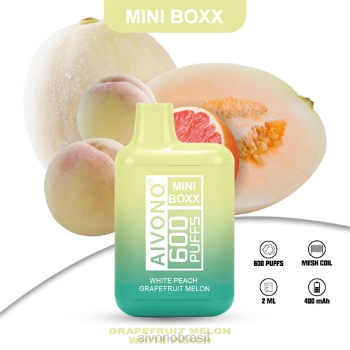 Aivono AIM MINI BOXX 600 melão toranja pêssego branco 086J241 - Aivono Vape