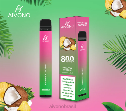 Aivono AIM PLUS 800 coco abacaxi 086J200 - Vape Aivono Brasil