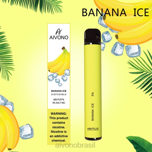 Aivono AIM PLUS 800 gelo de banana 086J171 - Aivono Vape Brasil