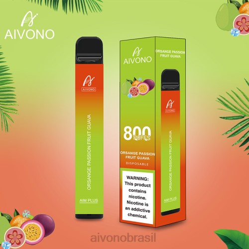 Aivono AIM PLUS 800 goiaba laranja maracujá 086J189 - Aivono Vape