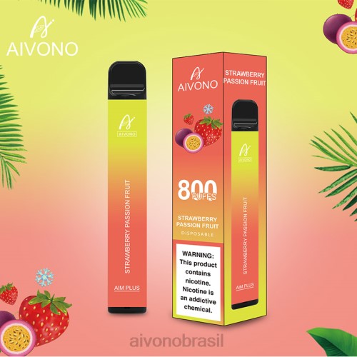 Aivono AIM PLUS 800 maracujá morango 086J195 - Aivono Vape Brasil