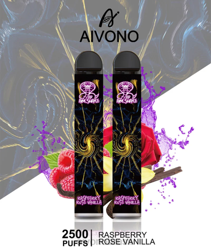Aivono AIM SNAKE 2500 framboesa rosa baunilha 086J317 - Aivono Vape