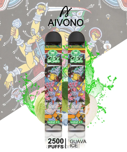 Aivono AIM SNAKE 2500 gelo de goiaba 086J307 - Aivono Vape Brasil