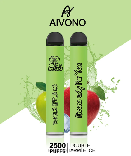 Aivono AIM SNAKE 2500 gelo de maçã duplo 086J304 - Vape Aivono Brasil