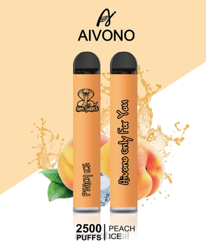 Aivono AIM SNAKE 2500 gelo de pêssego 086J316 - Vape Aivono Brasil