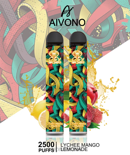 Aivono AIM SNAKE 2500 limonada de manga e lichia 086J308 - Vape Aivono Brasil