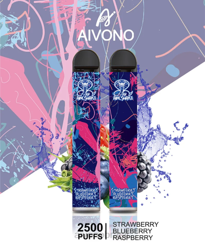 Aivono AIM SNAKE 2500 morango mirtilo framboesa 086J318 - Aivono Brasil