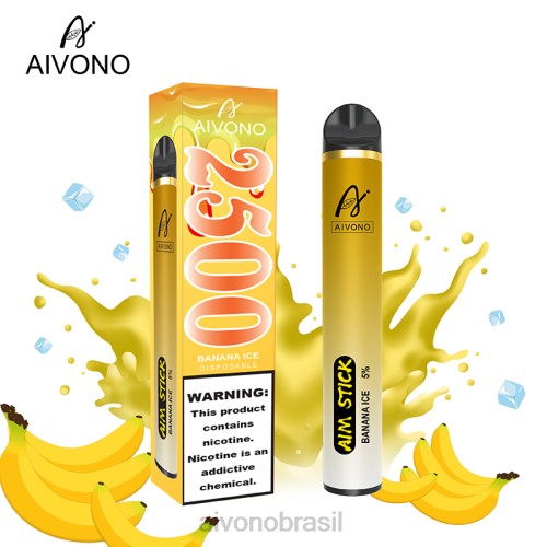 Aivono AIM STICK 2500 gelo de banana 086J151 - Aivono Vape Brasil