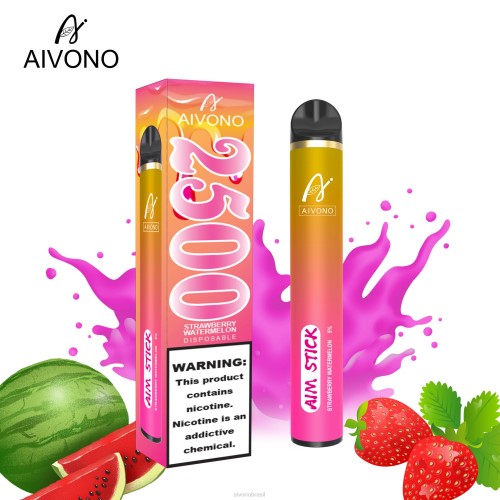 Aivono AIM STICK 2500 melancia morango 086J149 - Aivono Vape