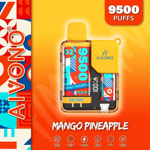 Aivono AIM TANK 9500 abacaxi manga 086J34 - Aivono Brasil