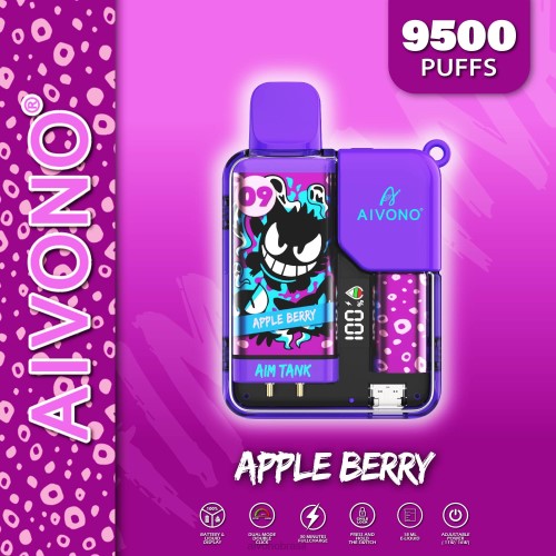 Aivono AIM TANK 9500 baga de maçã 086J43 - Aivono Vape Brasil