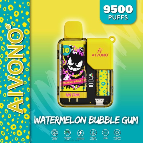 Aivono AIM TANK 9500 chiclete de melancia 086J44 - Vape Aivono Brasil