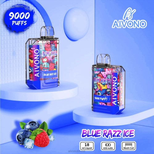 Aivono AIM XXL Adesivo de boca 9000 transparente gelo azul 086J54 - Aivono Brasil