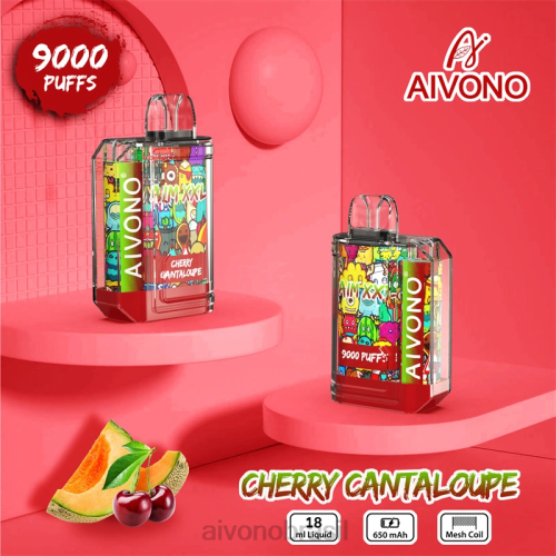 Aivono AIM XXL Adesivo de boca 9000 transparente melão cereja 086J57 - Aivono Vape